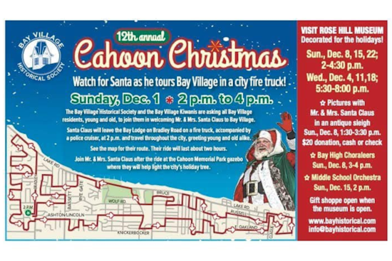 Bay Village Welcomes Santa and Mrs. Claus for Annual Holiday Parade and Tree Lighting Ceremony