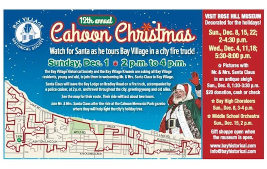 Bay Village Welcomes Santa and Mrs. Claus for Annual Holiday Parade and Tree Lighting Ceremony