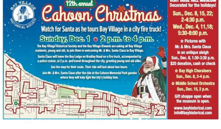 Bay Village Welcomes Santa and Mrs. Claus for Annual Holiday Parade and Tree Lighting Ceremony