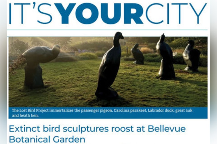 Bellevue Honors Extinct Birds with Sculptures, Boosts Greenery and Infrastructure