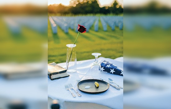 Bloomington Honors POW/MIA Soldiers with Symbolic Fallen Comrade Table During Veterans Appreciation Lunch