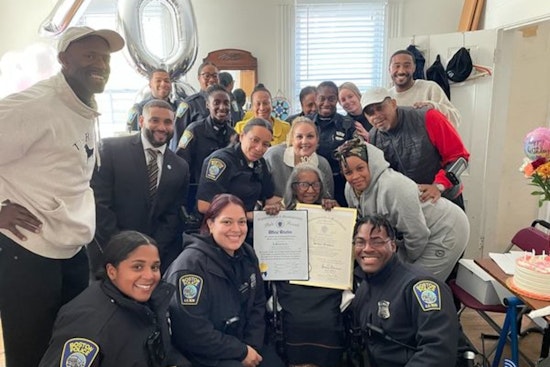 Boston Celebrates Centenarian Sylvia Bowden with Balloons, Cake, and Community Honor