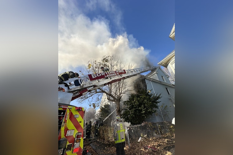 Boston Fire Department Battles Third-Alarm Blaze on Weyonoke Street in Dorchester