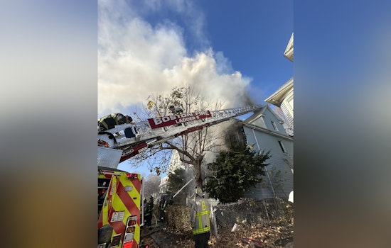 Boston Fire Department Battles Third-Alarm Blaze on Weyonoke Street in Dorchester