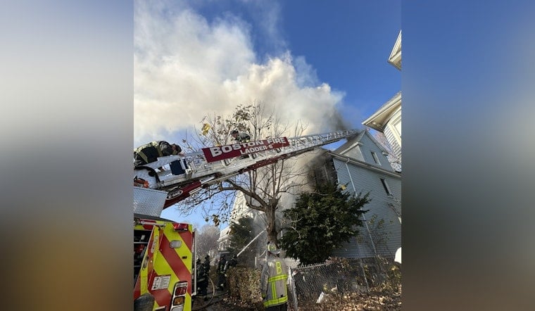 Boston Fire Department Battles Third-Alarm Blaze on Weyonoke Street in Dorchester