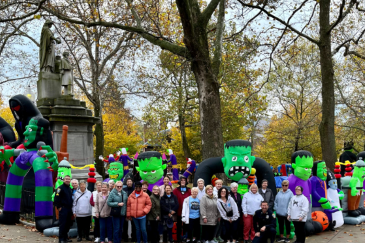 Boston Police and Charlestown Residents Celebrate Halloween with Walk