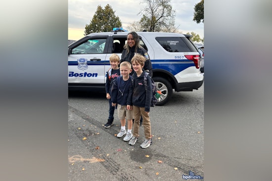 Boston Police District C-6 Delights Local Students with Cruiser Rides and Station Tour