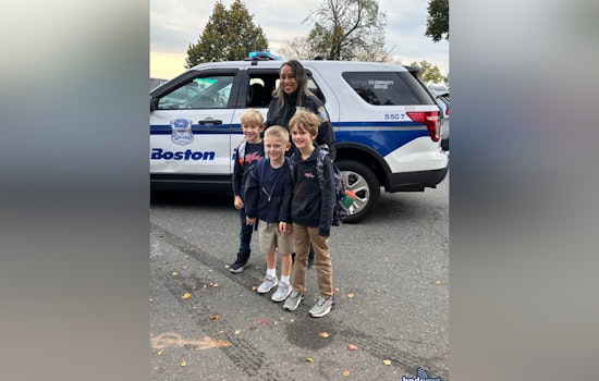 Boston Police District C-6 Delights Local Students with Cruiser Rides and Station Tour