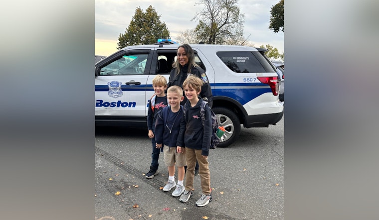 Boston Police District C-6 Delights Local Students with Cruiser Rides and Station Tour