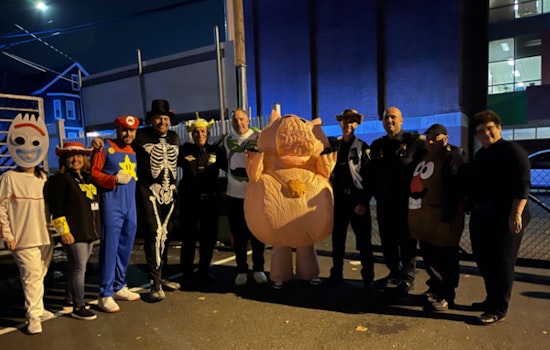 Boston Police Engage with East Boston Community at 'Trunk or Treat' Halloween Celebration