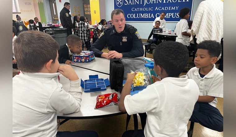 Boston Police Officers Build Bridges with Storytime at Dorchester's St. John Paul Catholic Academy