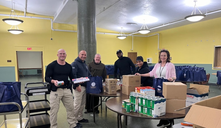 Boston Police Partner with Saint Anthony’s Shrine to Distribute Thanksgiving Meals to Families in Need