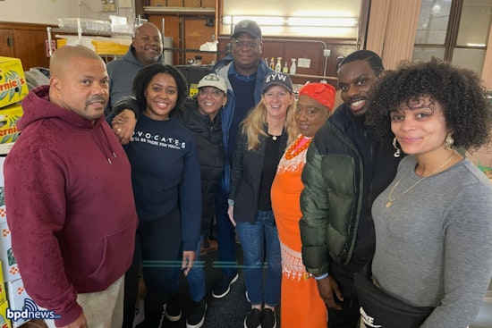 Boston Unites for Thanksgiving Spirit, Mayor Wu and Police Commissioner Cox Join Volunteers at Shirley's Pantry Turkey Giveaway