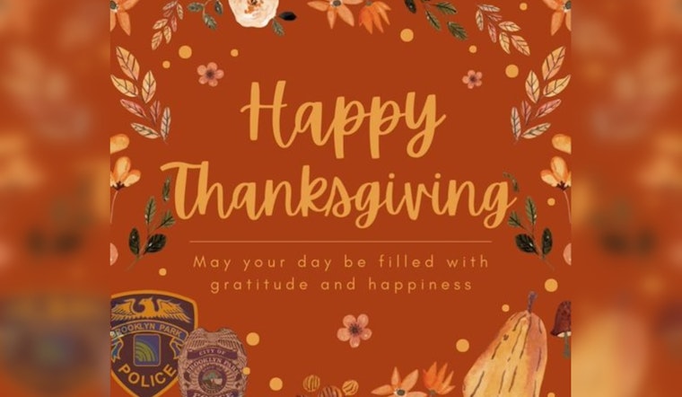 Brooklyn Park Police Share Seasonal Message of Kindness Ahead of Thanksgiving Festivities