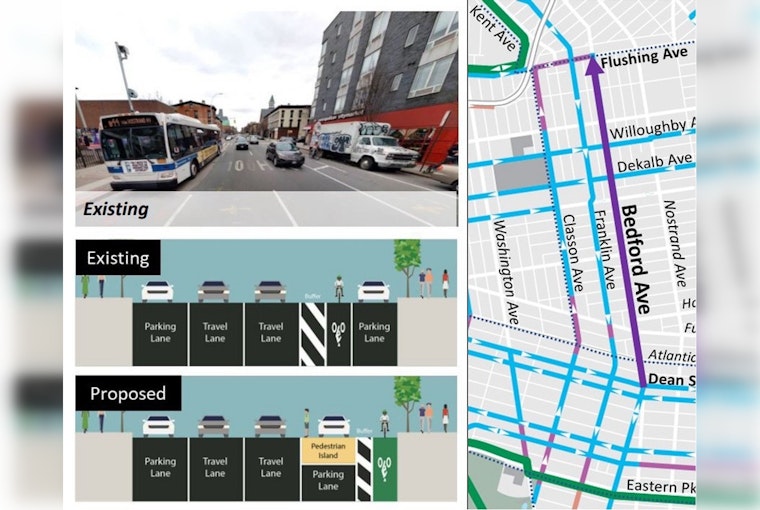 Brooklyn's Bedford Avenue Set for Safety Overhaul with Protected Bike Lane and Pedestrian Upgrades