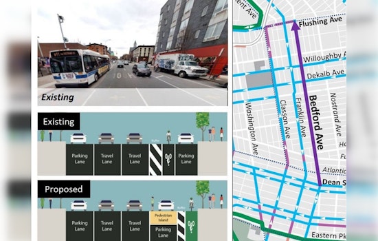 Brooklyn's Bedford Avenue Set for Safety Overhaul with Protected Bike Lane and Pedestrian Upgrades