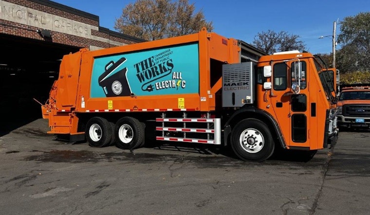 Cambridge Rolls Out First Fully Electric Waste Collection Truck, Advances Toward Zero-Emission Fleet Goal