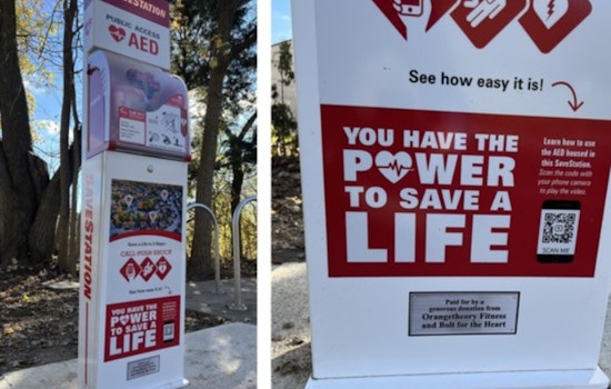 Carmel Unveils New AED Station at Monon Greenway, Enhancing Trail Safety