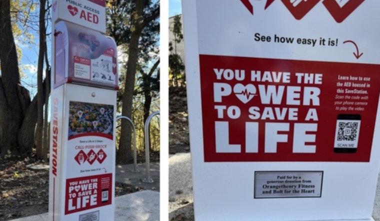 Carmel Unveils New AED Station at Monon Greenway, Enhancing Trail Safety