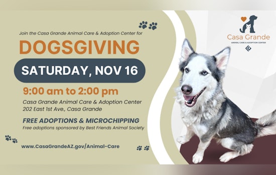 Casa Grande Animal Shelter Partners with Best Friends for "Dogsgiving" Adoption Event