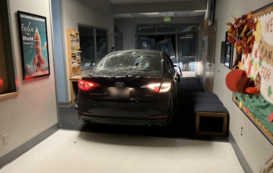 Centennial Elementary in Graham Shaken by Early Morning Vandalism with Stolen Car; Suspects at Large