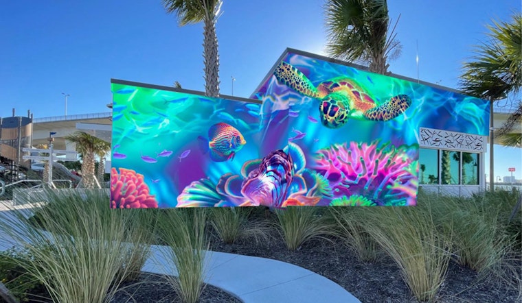 Clearwater's Coachman Park Welcomes New Marine-Themed Mural by Tampa Bay Artist Dreamweaver