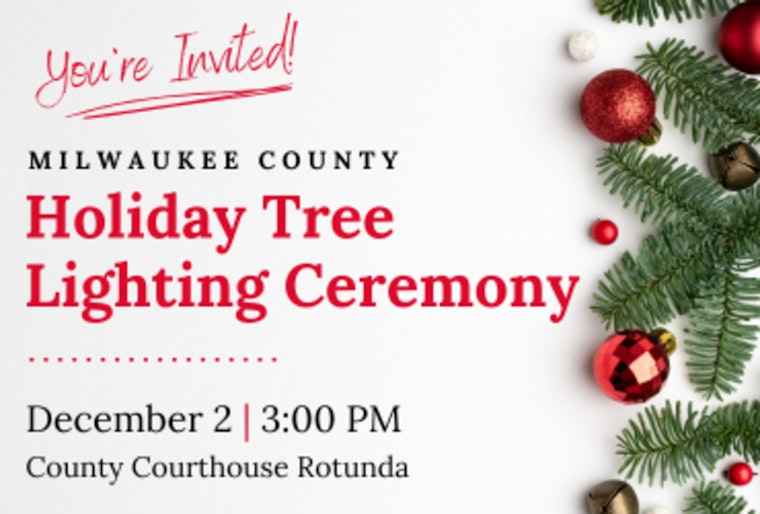 Community and Charity Shine at Milwaukee County Courthouse Holiday Tree Lighting Ceremony