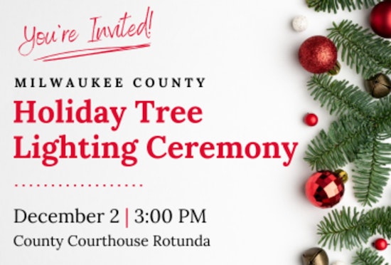 Community and Charity Shine at Milwaukee County Courthouse Holiday Tree Lighting Ceremony