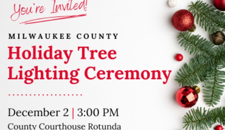 Community and Charity Shine at Milwaukee County Courthouse Holiday Tree Lighting Ceremony