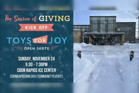 Coon Rapids Invites Community to "Season of Giving Kick Off" Event with Toys for Joy Skate