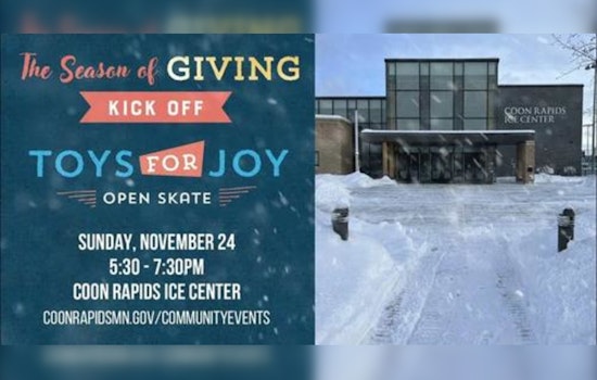 Coon Rapids Invites Community to "Season of Giving Kick Off" Event with Toys for Joy Skate