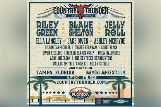 Country Thunder Festival Set to Rock Tampa in 2025 with Blake Shelton Headlining