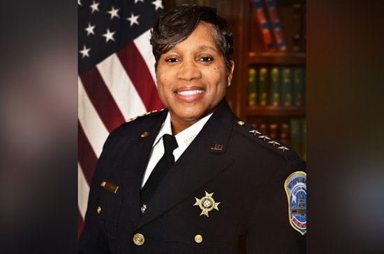 D.C. Police Chief and Command Staff Volunteer at Food Bank, Packing Meals for Seniors