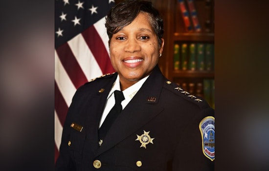 D.C. Police Chief and Command Staff Volunteer at Food Bank, Packing Meals for Seniors