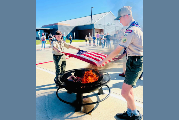 Denton County Honors National Symbol with Flag Retirement Ceremony in Presence of Community Leaders and Veterans