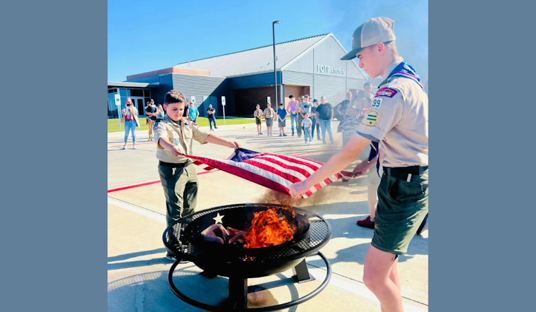 Denton County Honors National Symbol with Flag Retirement Ceremony in Presence of Community Leaders and Veterans