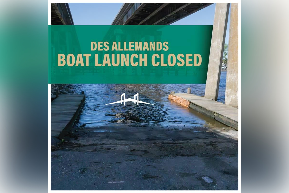 Des Allemands Boat Launch in St. Charles Parish Temporarily Closed Due