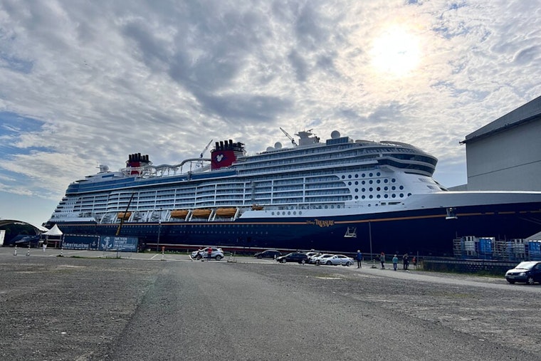 Disney Treasure Sets Sail from New York Harbor with Grand Christening Ahead of Inaugural Voyage
