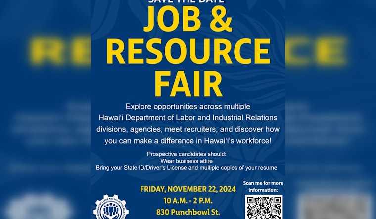 DLIR in Honolulu to Host Public Service Job and Resource Fair This Friday