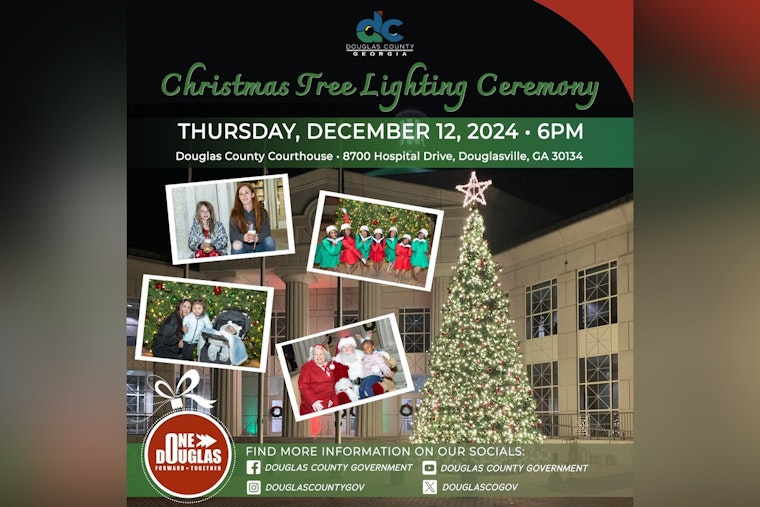 Douglas County Gears Up for Festive Christmas Tree Lighting Ceremony on December 12
