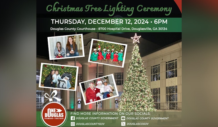 Douglas County Gears Up for Festive Christmas Tree Lighting Ceremony on December 12