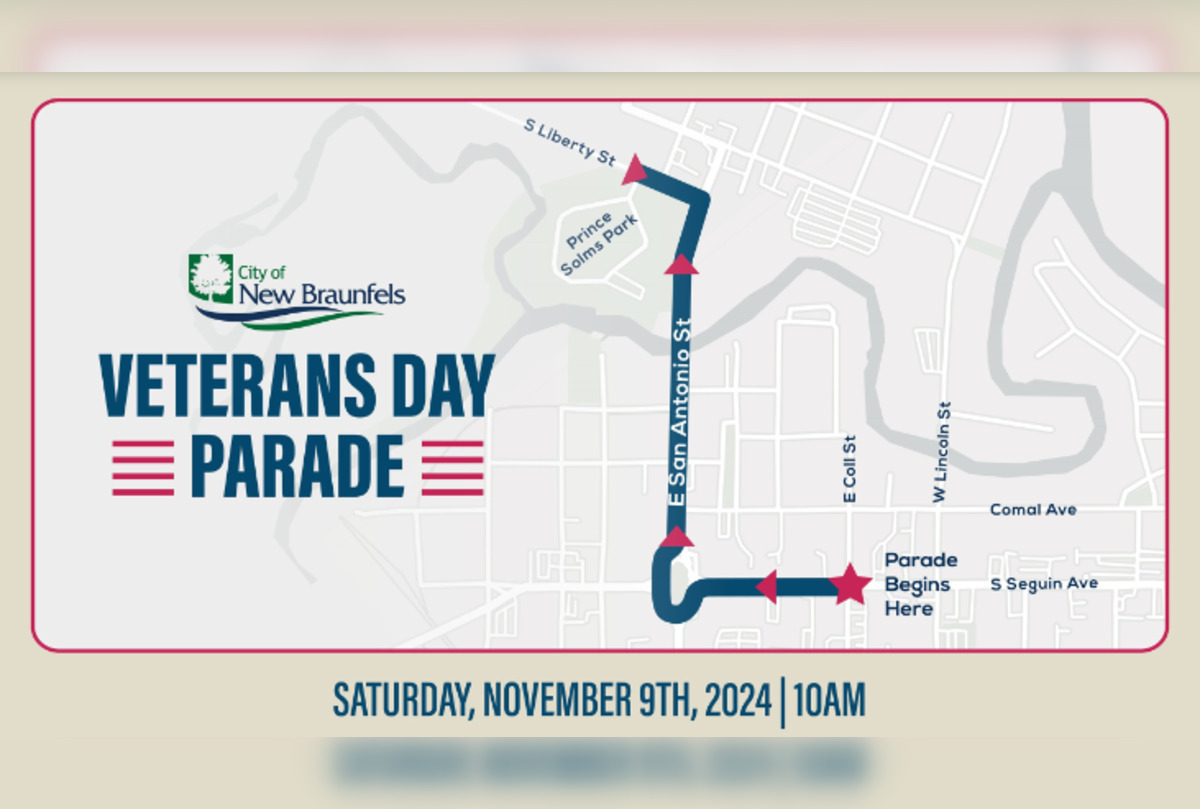 Downtown New Braunfels Gears Up for Veterans Day Parade with Street