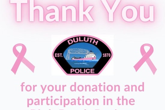 Duluth Police Raise $1,400 for Cancer Battle with Pink Patch Project