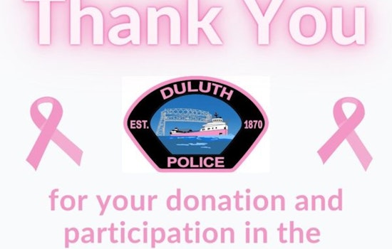 Duluth Police Raise $1,400 for Cancer Battle with Pink Patch Project