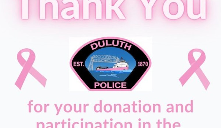 Duluth Police Raise $1,400 for Cancer Battle with Pink Patch Project