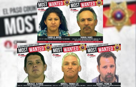 El Paso Authorities Release Weekly Most Wanted List, Seek Community's Help to Apprehend Fugitives