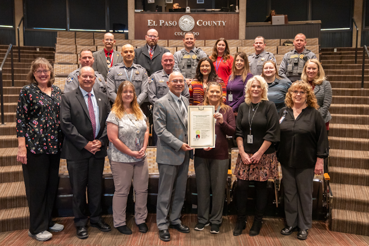 El Paso County Commissioners Honor Sheriff's Office Records Unit During Law Enforcement Records Personnel Week
