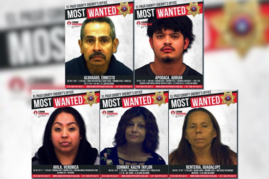El Paso Crime Stoppers Release Weekly List of Wanted Fugitives, Public Encouraged to Submit Anonymous Tips