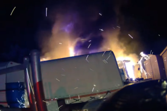 Escondido Neighborhood Stunned by Late-Night Garage Fire, No Injuries Reported as Firefighters Contain Blaze