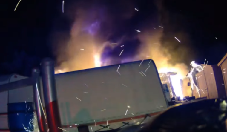 Escondido Neighborhood Stunned by Late-Night Garage Fire, No Injuries Reported as Firefighters Contain Blaze